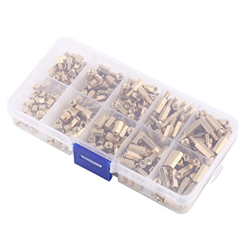 300pcs M3 Messing Schraubenmutter Sortiment Kit mit Aufbewahrungsbox Messing-Säulen-Set Abstandshalter Distanzhülse Schrauben Muttern Sortiert Kit 300pcs M3 Messing Schraubenmutter Sortiment Kit mit Aufbewahrungsbox Messing-Säulen-Set Abstandshalter Distanzhülse Schrauben Muttern Sortiert Kit von Hilitand