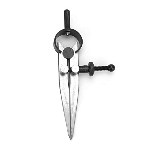 45# Stahl Leder Craft Compass Wing Divider Einstellbare Federkompass-Teiler Leder Line Marking Tools(75mm) von Hilitand
