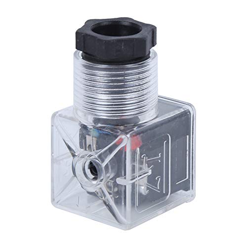 5 Stück Magnetspule Stecker Hydraulikventil Transparent Spannung Universal Zubehör DC 24 Magnetspule Stecker,Magnet von Hilitand