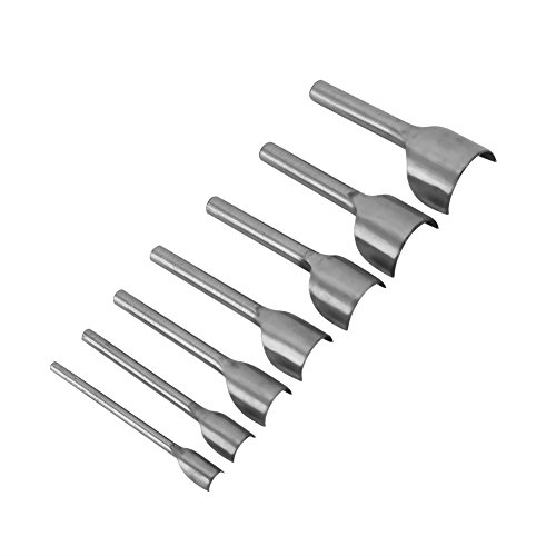 7 teile/satz Leder Handwerk Werkzeug Arc-förmigen Stanzwerkzeuge Leder Cuttting Handwerk Punch Gürtelende Cutter Nähen Werkzeug (10-40mm) von Hilitand