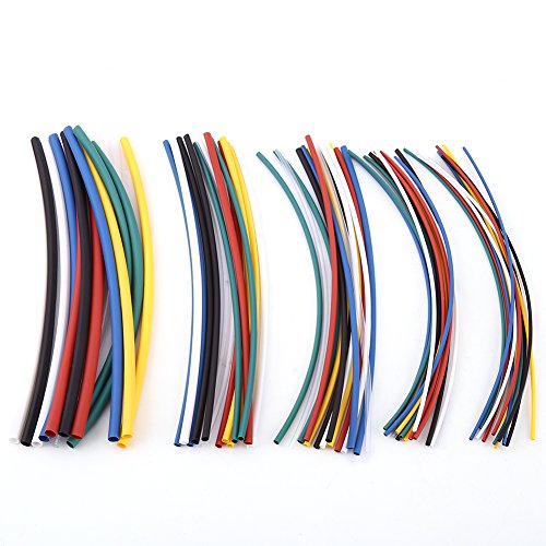 70 Stück Schrumpfschlauch 5 Größen Sortiment 2: 1 Halogen-freie Schrumpfschlauch Wrap Kabel Sleeve Schrumpfschlauch Kit Set, 7 Farben von Hilitand