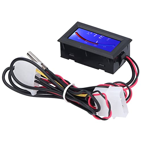 DC 5V Mini-Thermometer, Metallsonde Digitales Eingebettetes Temperaturmessgerät-Modul NTC-Sensor für Kühlschrank, Warmwasserbereiter, Computergehäuse-Temperaturerkennung(TS-805-B (Blu-ray)) von Hilitand