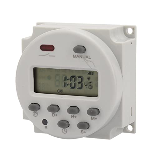 Digital angezeigter Timer-Schalter 1S ~ 168h 5VA Kleiner Timer-Schalter 7 Tage Programmierbar für elektronische Steuerung(220V AC) von Hilitand