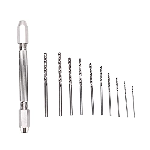 Doppelend-Mikro-Handbohrer-Set 3-Backen-Spannzangen-Handgewindebohrer mit 0,8 Mm - 3,0 Mm Spiralbohrer-Set Zum Bohren von Holz-PCB-Handwerkswerkzeugen Doppelend-Mikro-Handbohrer-Set 3-Backen-Spannzangen-Handgewindebohrer mit 0,8 Mm - 3,0 Mm Spiralbohrer-Set Zum Bohren von Holz-PCB-Handwerkswerkzeugen von Hilitand