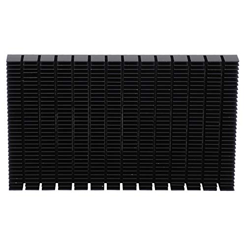 Hilitand Aluminium Kühlkörper Netzteil Kühlung Modual Black Cooler Heat Board Radiator Heatsink P90 X 15 X 150,Kühlkörper von Hilitand