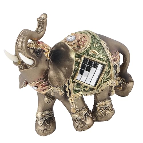 Lucky Elephant Statue Figur , Ornamente Lucky Feng Shui Lucky Home Autoregal Dekoration Dekor (mittel) von Hilitand