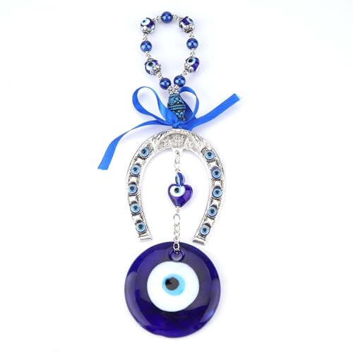 Türkische Blaue Evil Eye, Kunsthandwerk Home Decor Segen Amulett Wandbehang Beschützer muslimischen Segen viel Glück Einweihungsparty von Hilitand