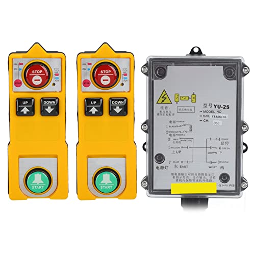 Industrial Hoist Cran Remote Control Wireless Waterproof Electric Lift Hoist Radi Transmitter Receiver FüR BrüCkenkräNe 328.1ft (Wechselstrom 220V) von Hilitand