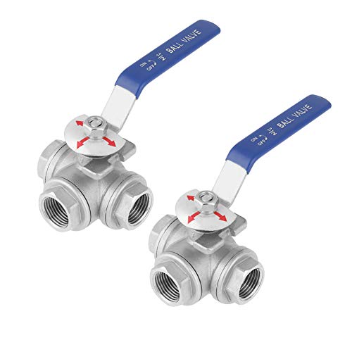 Kugelhahn SUS304 Edelstahl 3-Wege Typ Innengewinde Wasserrohr Kugelhahn DN15 2pcs Kugelhahn SUS304 Edelstahl 3-Wege Typ Innengewinde Wasserrohr Kugelhahn DN15 2pcs von Hilitand