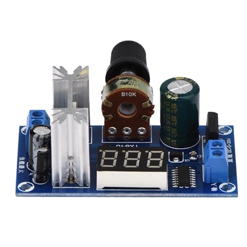 LM317 Einstellbarer Spannungsregler, DC-DC-Netzteilplatine Digitale Spannungsanzeige Mit Kühlkörper LM317 Einstellbarer Spannungsregler, DC-DC-Netzteilplatine Digitale Spannungsanzeige Mit Kühlkörper von Hilitand