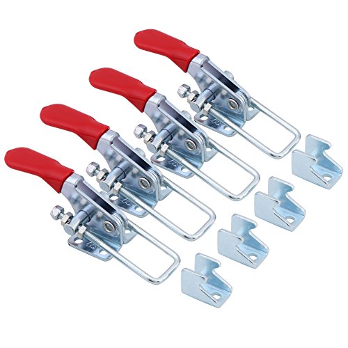 Knebelschnäpper Federbelastete Klemmen für Koffer, Box, Schublade, Werkzeugkasten, Schrank, Truhe, Kofferraum, 163 kg, 4 Stück Knebelschnäpper Federbelastete Klemmen für Koffer, Box, Schublade, Werkzeugkasten, Schrank, Truhe, Kofferraum, 163 kg, 4 Stück von Hilitand