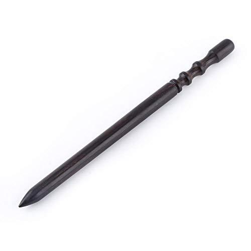 Leder Burnisher 3 Arten Schwarzes Holz Spitze Spitze Lederrand Slicker Poliert Bohrer Leathercraft Carving Tool(Feinschleifstab) von Hilitand