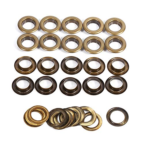 Öse Ösen Einstellwerkzeug Bronze Schwarz Gold Runde DIY Kleidung Dekroation Zubehör Ersatz(14mm 20sets) von Hilitand