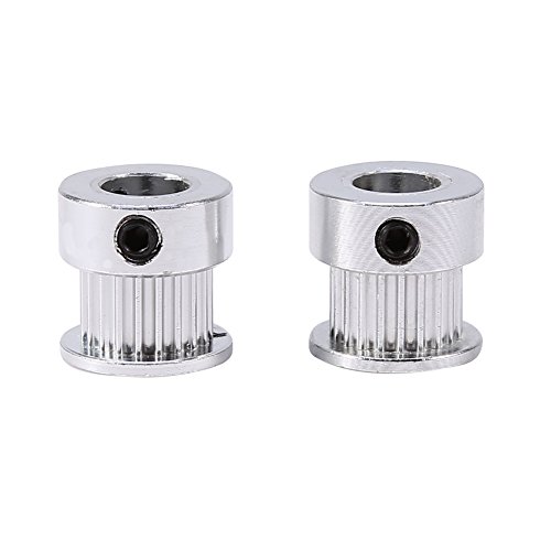 2pcs 2 GT der Zahnriemen Riemenscheibe 20 Zähne 8 mm Legierungen von Aluminium Gear Gear Rollen für die 3d-Drucker von Hililand