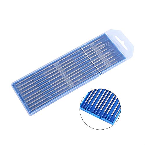 Schweißelektroden, 10pcs Wolfram-Schweißelektroden Lanthanated Elektrode Blue Tip 1.0 / 1.6 / 2.4mm(2.4*150mm) von Hililand