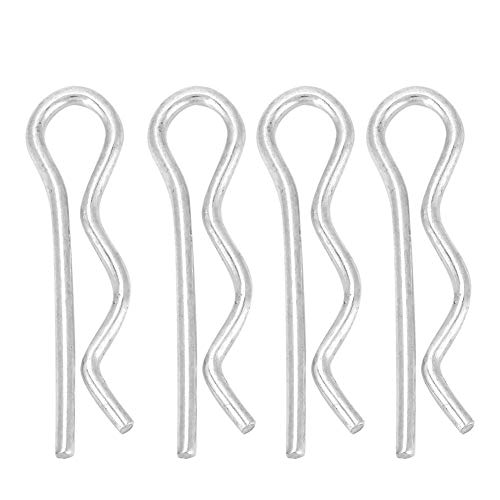 Splint, 10pcs / 20pcs / 30pcs Verzinktes Eisen R Typ Splint Clips Federklemmen Haarnadel Verzinkte Haltestifte 1.6/1.8/2 / 2.5mm(1.6 * 28mm（30pcs）) von Hilitand