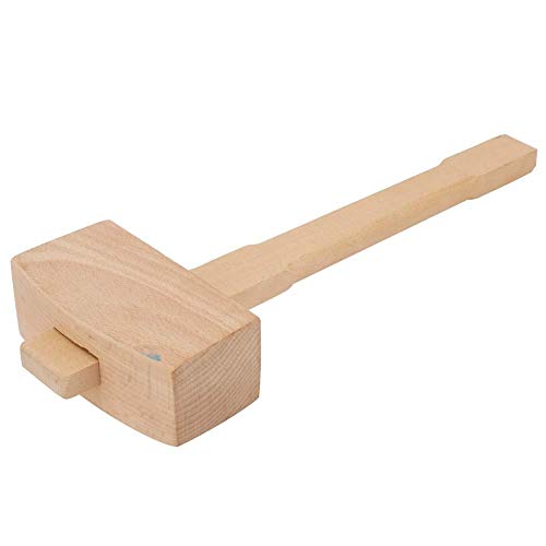 Holzhammer Professional T-förmige Carpenter Holzklopfen Holzbearbeitungswerkzeug(L),Hammer mit rundem Kopf von Hilitand