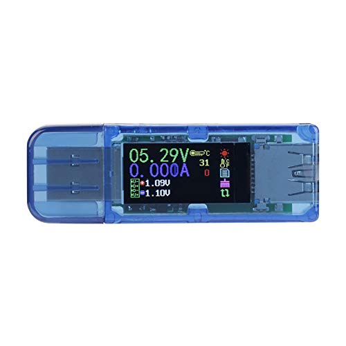 USB-Multimeter, AT34 USB 3.0-Farb-LCD-Voltmeter-Amperemeter-Stromzähler-Ladegerät mit IPS-Farbdisplay USB-Multimeter, AT34 USB 3.0-Farb-LCD-Voltmeter-Amperemeter-Stromzähler-Ladegerät mit IPS-Farbdisplay von Hilitand