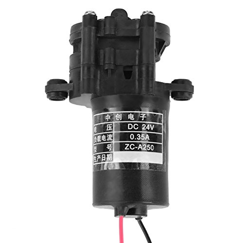 ZC-A250 Zahnradpumpe korrosionsbeständige Druckerhöhungspumpe Mini selbstansaugende Kunststoff DC Getriebe Wasserpumpe (DC 24V) von Hilitand