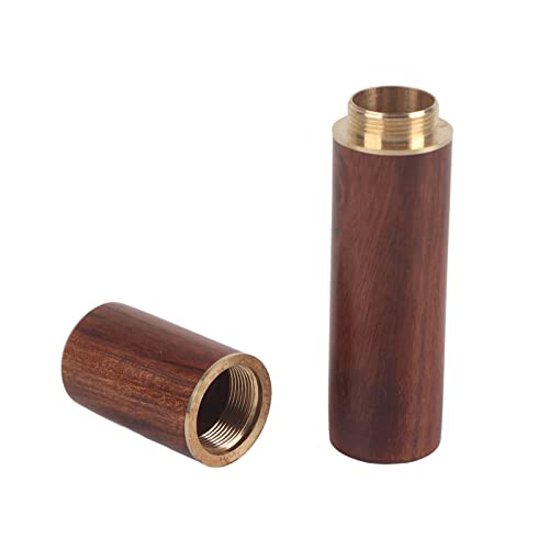 Zahnstocherbox aus Holz Zahnstocher Dispenser Kapsel Fall Tragbare Handarbeit Handwerk Außeneinsatz(Palisander) von Hilitand