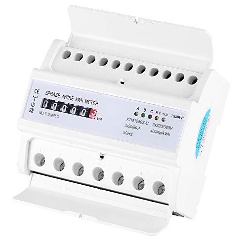 kWh-Meter XTM1250S-U 220V 20 (80) Ein digitales LCD-3-Phasen-4-Draht-DIN-Schienen-Stromzähler von Hilitand