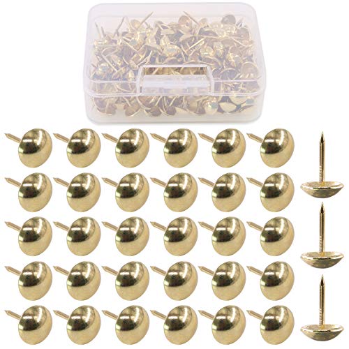 Hilitchi Antike Polsternägel, 11 mm, 200 Stück, Goldfarben von Hilitchi