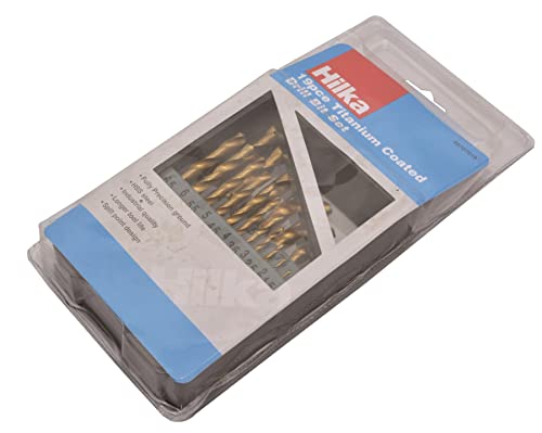 Hilka 49707019 HSS Metallbohrer Set, Titanium Beschichtet Hilka 49707019 HSS Metallbohrer Set, Titanium Beschichtet von Hilka