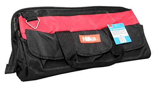 Hilka Tools 77604018 strapazierfähige Werkzeugtasche, schwarz/rot, 18 Hilka Tools 77604018 strapazierfähige Werkzeugtasche, schwarz/rot, 18 von Hilka