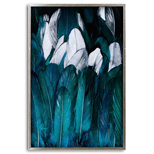 Hill 1975 Foto-Rahmen, Glas, Weiß/Silber/Blau/Grün, Eine Grösse von Hill Interiors