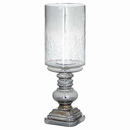 Hill Interiors The Noel Collection Kerzenhalter aus Rauchglas, gemischt, 43,5 x 15 x 0 cm von Hill Interiors