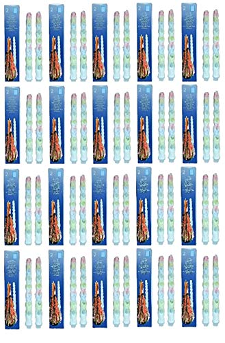 Hillfield® 40 bunte Tropfkerzen (20 Packungen) - Dekokerzen mit Tropf-Effekt - Brenndauer circa 4 bis 6 Stunden - Perfekt für Parties und romantische Stunden - Qualitätskerzen von Hillfield von Hillfield