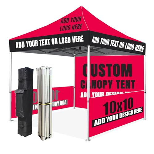 Individuelles 3x3m Faltzelt mit Logo – Personalisierbares Pavillonzelt für Outdoor-Events & Unternehmen, Nano-beschichtet, wasserabweisend & extra robust (Konfiguration nach Wunsch) von Hillicon