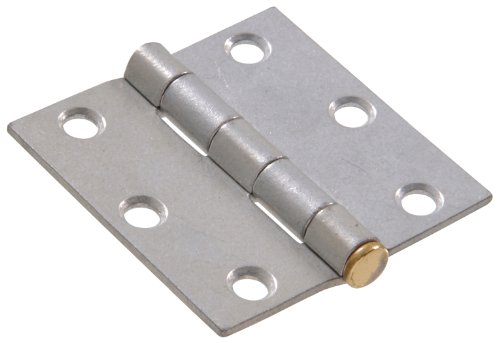 Die Hillman Gruppe 851745 2–1/5,1 cm Allgemeine Zwecke breiter Scharnier – Abnehmbarer Pin – verzinktem 2er Pack von Hardware Essentials