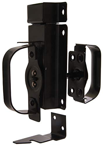 Die Hillman Gruppe 852505 Schwingtür latch- schwarz Finish 1er Pack von Hardware Essentials