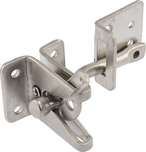 Die Hillman Gruppe 853341 automatisch Torriegel – Edelstahl – 1 Stück von Hardware Essentials