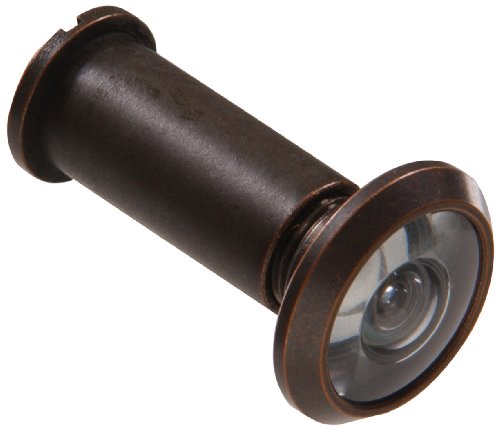 Die Hillman Gruppe die Hillman Gruppe 852723 200 Grad Türspion, Messing massiv – Antik Bronze-Finish – 1 Stück von Hillman