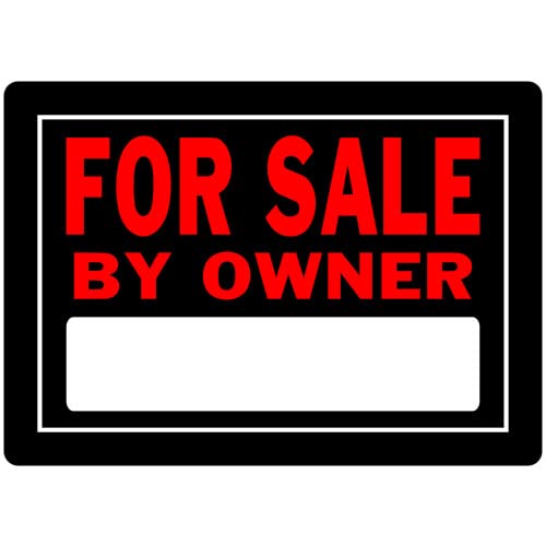 Hillman 840133 For Sale By Owner Sign with Space for Fill In, Black and Red Aluminum Metal, 10x14 Inches 1-Sign von Hillman