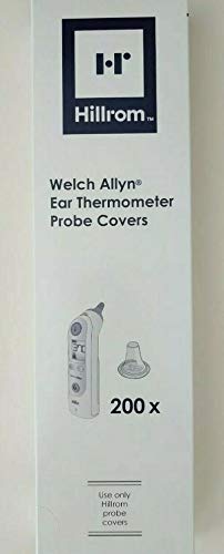 Welch Allyn Braun ThermoScan Pro 6000 Ohrthermometer, Einweg-Sondenabdeckungen, 200 Stück von Hillrom