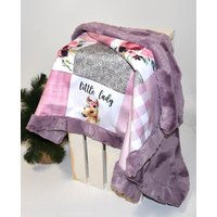 Personalisierte Baby Mädchen Minky Decke, Pferd Geschenke, Western Geschenk, Cowgirl, Pferd, Boho Decken von HilltopBabyandMore