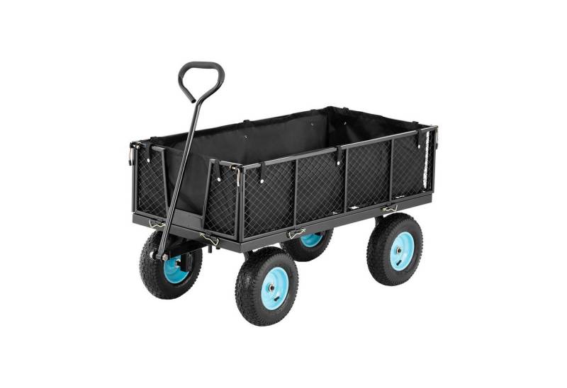 Hillvert Bollerwagen faltbar Handwagen 550 kg Gerätewagen Transportwagen Gartenwagen von Hillvert