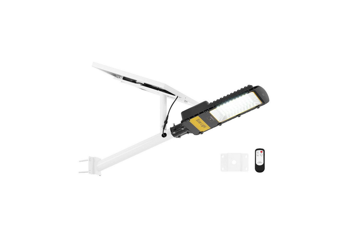 Hillvert LED Solarleuchte Solar-Außenleuchte Wandleuchte 200 W 6000-6500 K 14 - 16 h IP65 von Hillvert