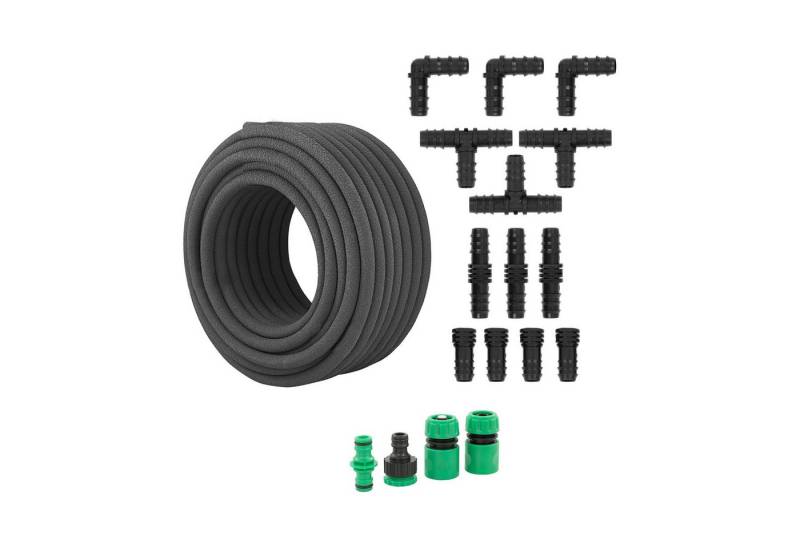 Hillvert Tropfschlauch Gartenbewässerung Drip Line 30m 4 Bar 1200 l/h von Hillvert