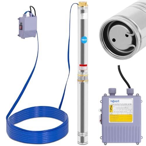 hillvert HT-ROBSON-SP2200-72 Brunnenpumpe 9.000 l/h 2.200 W 72 m Sandgehalt max. 25% Garten Tiefbrunnenpumpe Unterwasserpumpe hillvert HT-ROBSON-SP2200-72 Brunnenpumpe 9.000 l/h 2.200 W 72 m Sandgehalt max. 25% Garten Tiefbrunnenpumpe Unterwasserpumpe von Hillvert