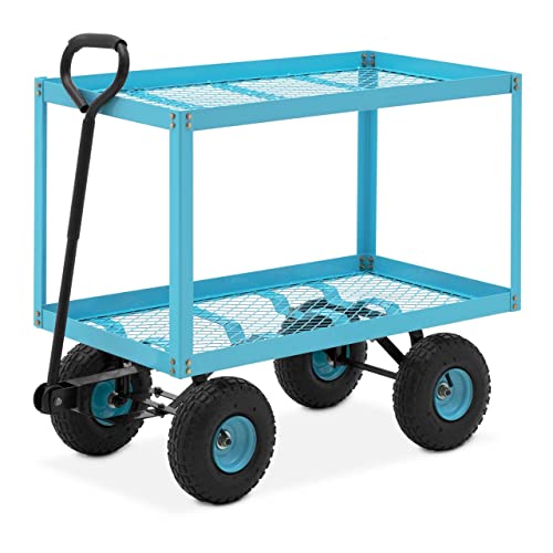 hillvert HT-TWIN-150 Gartenwagen 150 kg abnehmbare Seitengitter Transportwagen Handwagen Ziehwagen Gitterwagen hillvert HT-TWIN-150 Gartenwagen 150 kg abnehmbare Seitengitter Transportwagen Handwagen Ziehwagen Gitterwagen von Hillvert