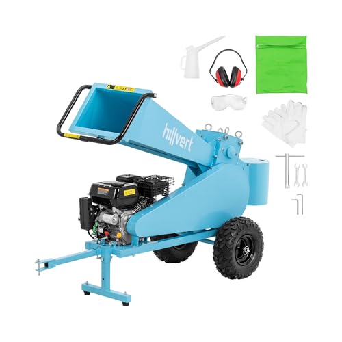 hillvert Holzhäcksler 7 PS Hubraum: 212 m³ Schnittgeschwindigkeit: 240 U/min Ø Äste: 7 cm Fahrwerk mit Rädern Gartenhäcksler Benzin-Häcksler Gartenschredder hillvert Holzhäcksler 7 PS Hubraum: 212 m³ Schnittgeschwindigkeit: 240 U/min Ø Äste: 7 cm Fahrwerk mit Rädern Gartenhäcksler Benzin-Häcksler Gartenschredder von Hillvert