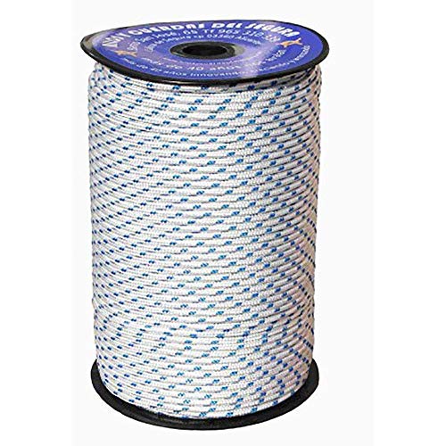 Fäden und Saiten des sicher 5110050200 – Nylon trenz. BL/brte. T/Driza 5 mm 200 MTS weiß/blau von Hilos Y Cuerdas Del Segura