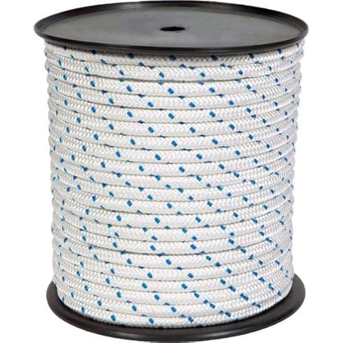 Fäden und Saiten des sicher 5110100010 – Nylon trenz. BL/brte. T/Driza 10 mm 10 Mts weiß/blau von Hilos Y Cuerdas Del Segura