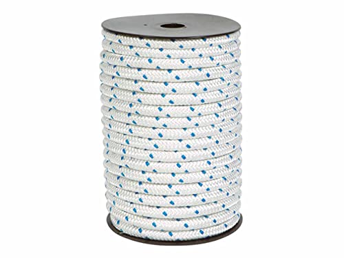 Fäden und Saiten des sicher 5110100025 – Nylon trenz. BL/brte. T/Driza 10 mm 25 mts weiß/blau von Hilos Y Cuerdas Del Segura