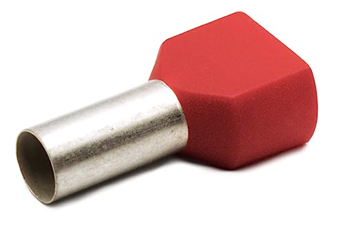 Aderendhülsen 2x 10,0N isoliert Doubleaction 2-fach, 2 x 10,0mm² x 14mm, 100 Stück rot von Hilpress