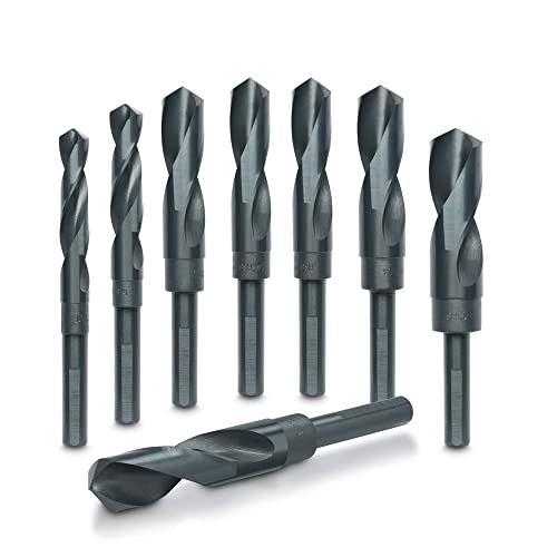 Hiltex 10005 HSS Silver and Deming Industrial Drill Bit Set (8 Pieces), 1/5.1 cm von Hiltex